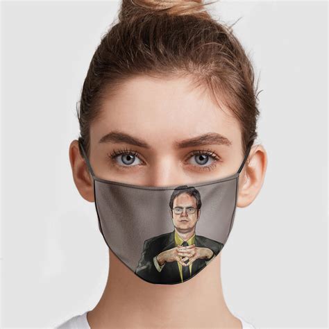 dwight the office face mask|dwight schrute mask.